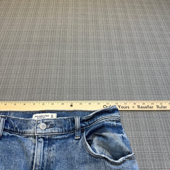 Abercrombie Fitch 90s Straight Ultra High Rise Curve Love Jeans 31 Short - Picture 10 of 12